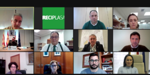 reunión telemática del consejo de Reciplasa el 20 de enero de 2020